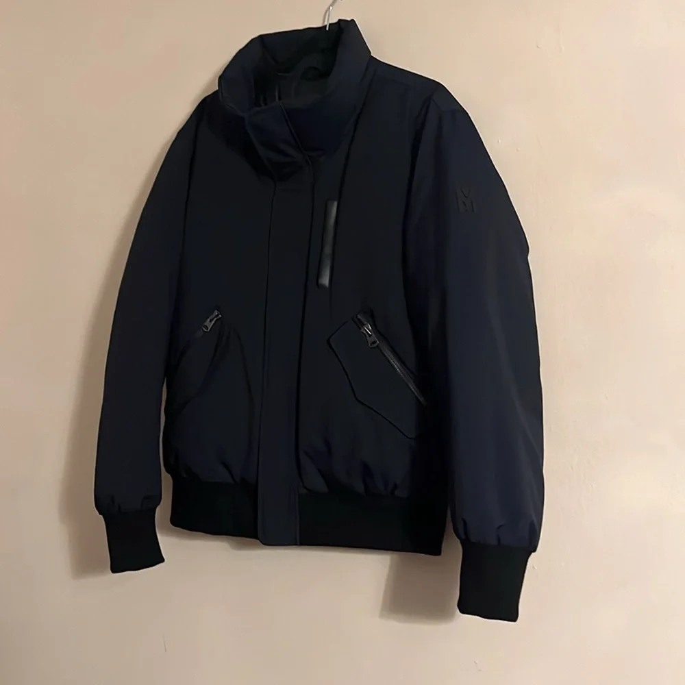 Mackage men’s Dixon NFR down filled fur puffer jacket bomber coat NEW - Picture 2 of 8